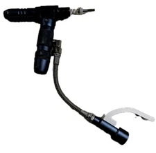 Spyder Dark Blue Paintball Gun Vertical Grip Tank Bottom Line Valve Hose Screws