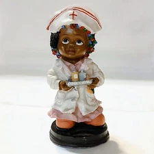 K's Collection Ethnic Nurse Resin Figurine 5-1/2"