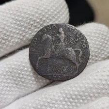 1792 Half Penny Conder Token Colonial Coin Lady Godiva Nude On Horseback