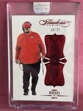 2025 Panini Flawless Ruby Andy Reid Kansas City Chiefs Football Card #17 9/25