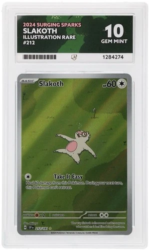 Slakoth 212/191 Illustration Rare Pokémon TCG Surging Sparks Ace 10