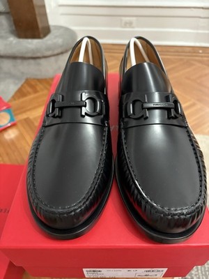 NWT Salvatore Ferragamo FORT Gancini Black Leather Bit  display picture 3
