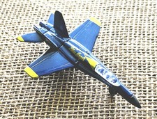 Blue Angels F-18 Hornet Die Cast US Navy Metal Jet Plane 4.25"