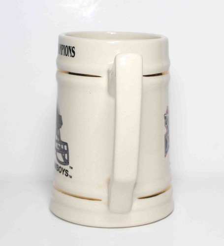 1992 Dallas Cowboys NFL NFC Champions Ceramic Stein Mug Super Bowl XXVII Logo - Picture 2 of 6