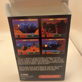Atari Jaguar Worms cartridge Cib