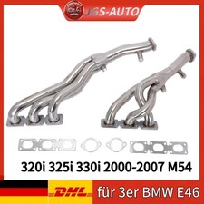 Abgaskr�mmer f�r 3er BMW E46 320i 325i 330i 00-07 M54 Edelstahl F�cherkr�mmer de