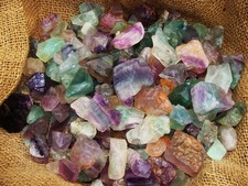 500 Carat Lots of Unsearched Natural Fluorite Rough + a FREE faceted gemstone