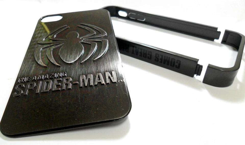 MARVEL SPIDERMAN, Funda Electro-Enchapada 3D iPhone 4/4S, Auténtica, 86 Hero, NUEVA Foto 3 de 4