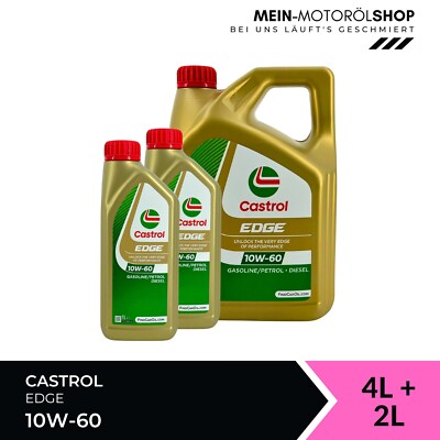 Castrol Edge 10W-60 VW 505 00 501 01 BMW M-Serie ACEA A3/B4 4+2 Liter = 6 Liter