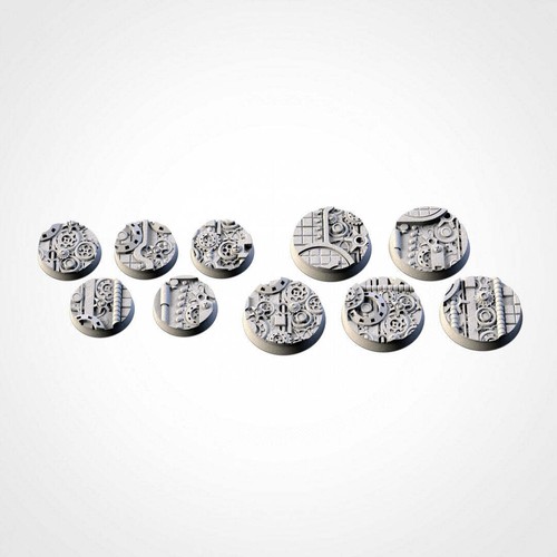 Steam Punk Bases | 25mm | 32mm | 40mm | Txarli Factory | Magnetizable Scenic Tex - Picture 3 of 11