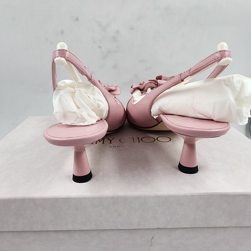 Jimmy Choo Amita Floral Slingback Kitten Heel Pumps Womens 6/36 Rose Pointed Toe - Picture 13 of 19
