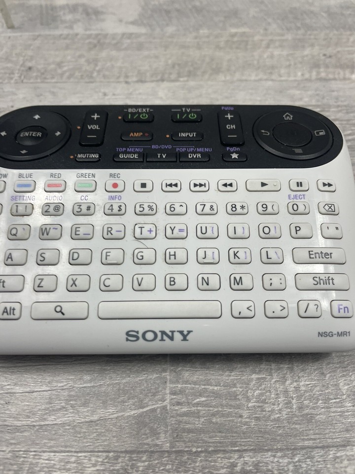 Sony NSGMR1 Remote Qwerty Keyboard for Google TV OEM eBay