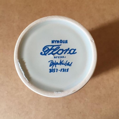 Florero Bjorn Wiinblad Nymolle Dinamarca Soporte para bolígrafo H10 cm/3,9 pulgadas Antiguo de colección - Imagen 5 de 5