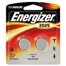 NEW 2 pcs Energizer CR 2025 Lithium Coin Cell 3V Batteries ECR2025 2025BP-2