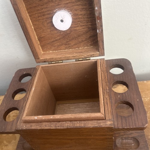 6 Pipe Rack Stand & Humidor Is Beautiful VG Vintage Condition - Picture 2 of 8