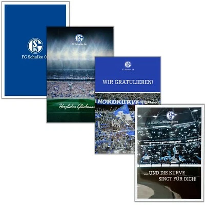 Grußkarte FC Schalke 04 Geburtstag Glückwunschkarte Geburtstagskarte Karte S04