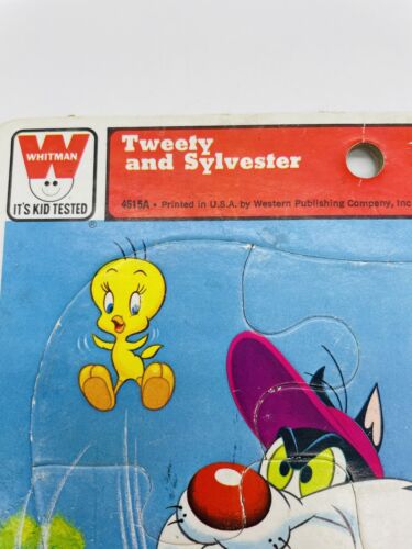 Vintage Whitman Tweetyand Sylvester Frame Tray Puzzle 1973 Warner Brothers 4515A - Picture 3 of 6