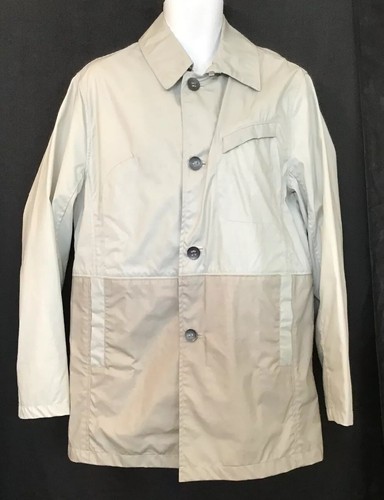 Robert Graham Trenchcoat Jacke Khaki Button Down Neu mit Etikett Größe 40 - Bild 1 von 12