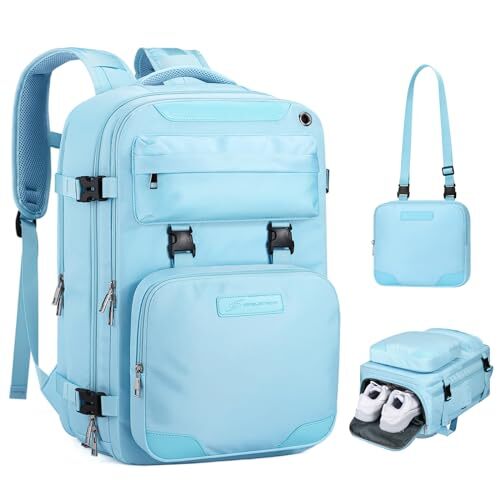 35L Light Blue Travel Laptop Backpack for Women & Men Fits 17-Inch Devices-image