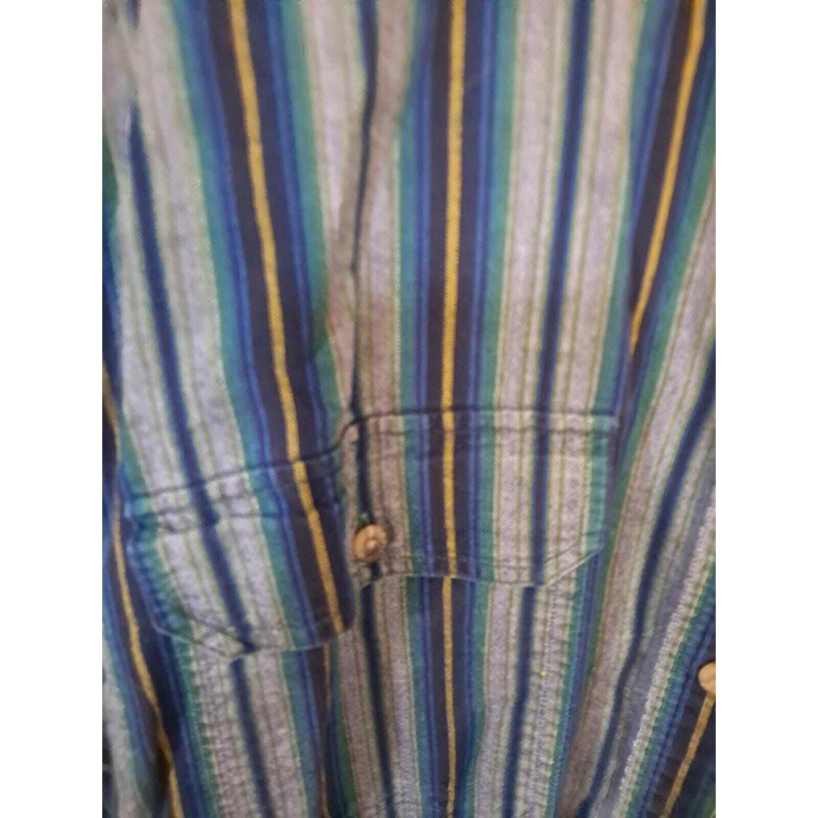 Pendleton Blue, Gray and‎ Yellow Button Down Shir… - image 2