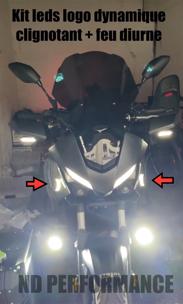 Clignotants additionnels LED Yamaha étanches IP67 pour une signalisation moto renforcée