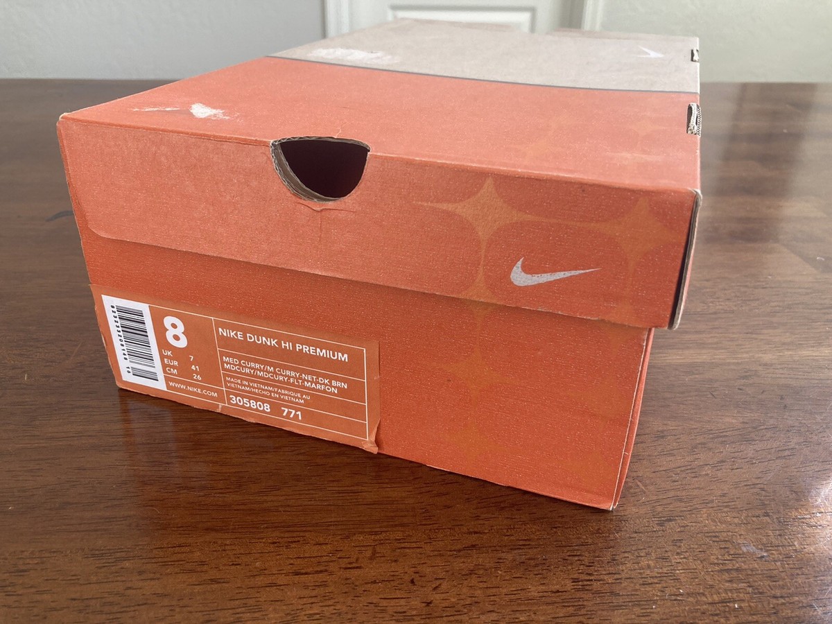 2003 Nike Dunk High Premium “Curry” Brown 305808 771 Size US 8 | eBay