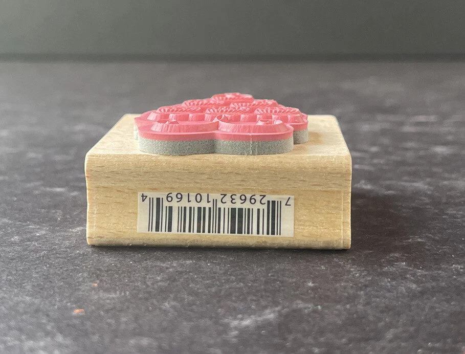 Hampton Art Rubber Stamp Cupcake Tower Food Baking Birthday Card Making Craft - Image 4 of 4