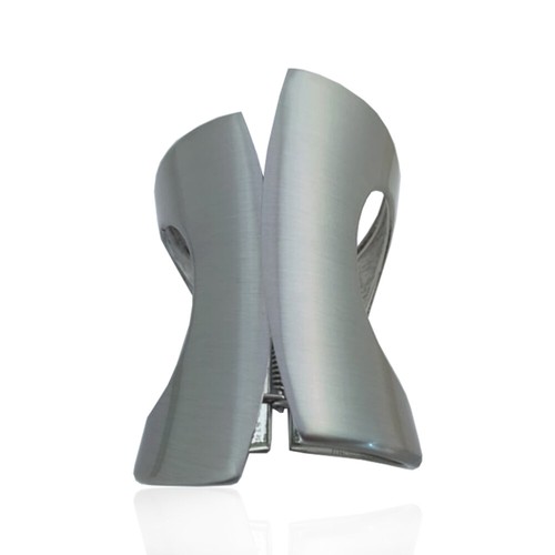 Bracciale rigido alla schiava mm 90x63 in acciaio satinato - Foto 2 di 5