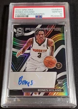 PSA 10 POP 2 RC AUTO /99 BONES HYLAND 🚨SILVER PRIZM ✨SSP ROOKIE 2021-22 Spectra