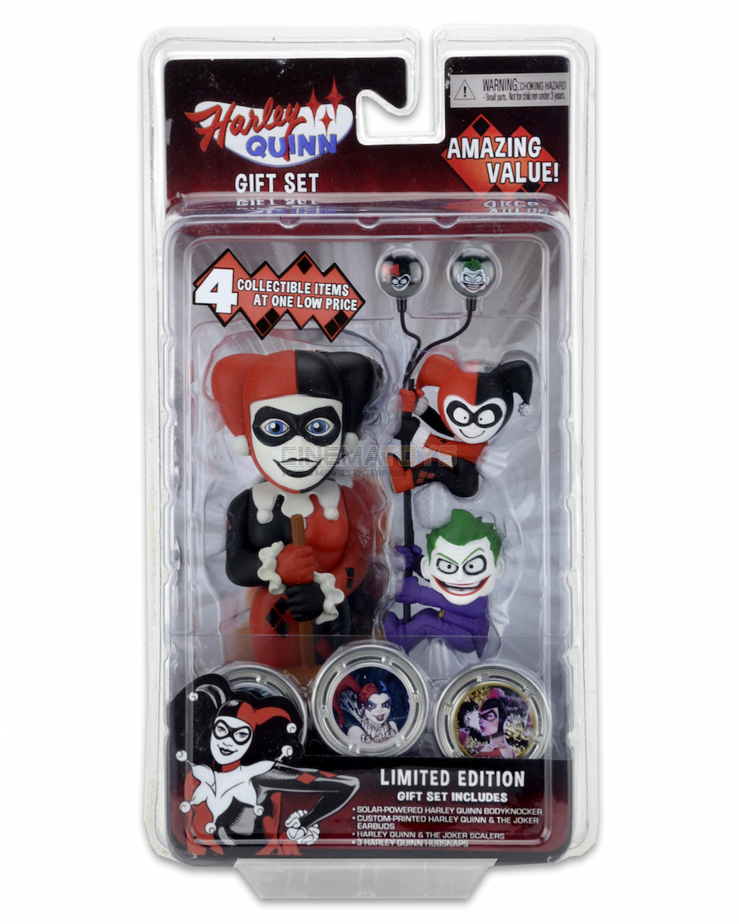 Harley Quinn Limited Edition Gift Set 4 Items Solar Body Knocker & Scalers NECA