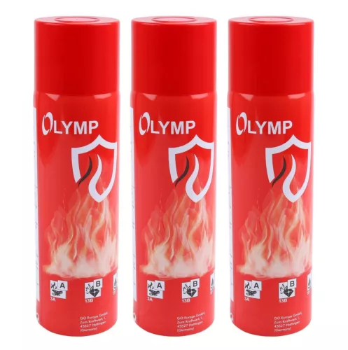 3x Feuerlöschspray Feuerlöscher Universal einsetzbares Schaumbasis a 500g 