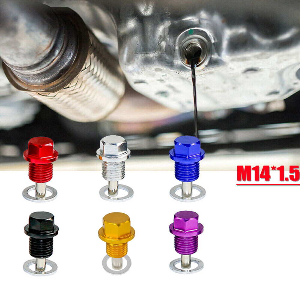 New M14x1.5 Car Engine Magnetic Oil Drain Plug Screw Nut Bolt Sump Nut Universal