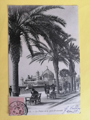 Tolle Postkarte von NIZZA, geschrieben 1905 an Frau Félix DUNOYER de BEAUVAIS