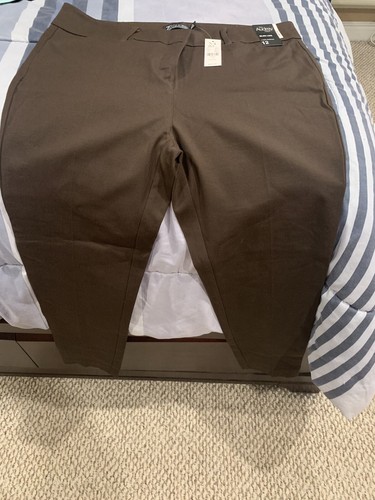 AUDREY SOLID BROWN PANTS SIZE 