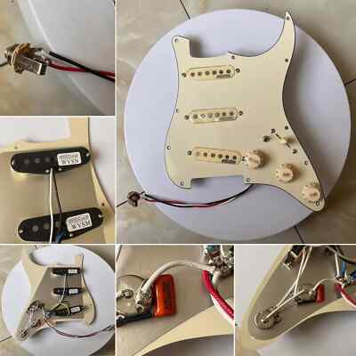 SSS Prewired Guitar Strat Pickguard Set,Wilkinson Pickups Loaded Scratchplate