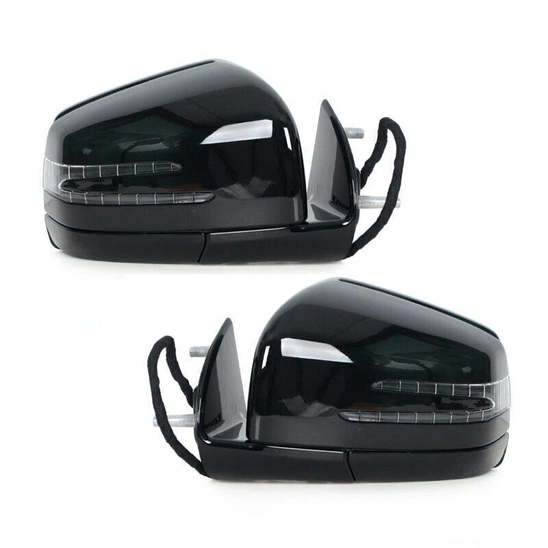 Black Rear View Side Mirror Assembly For Mercedes Benz W164 X164 ML GL 2005-2011 Foto 3 de 4