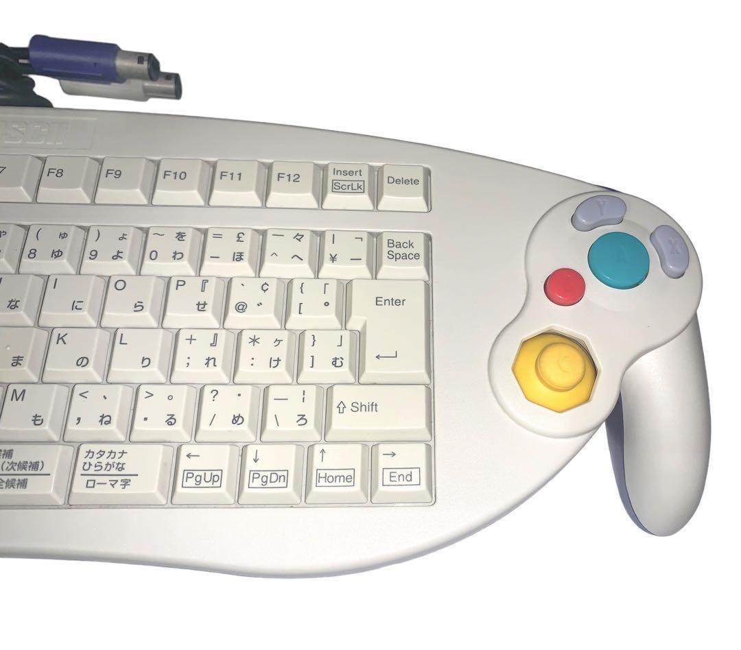 Nintendo GameCube Ascii Keyboard Controller White ASC-1901PO Nintendo GameCube Ascii Keyboard Controller White ASC-1901PO