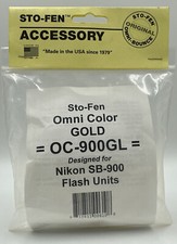BRAND NEW Sto-Fen Omni Color Gold OC-900GL for Nikon SB-900 Flash Units