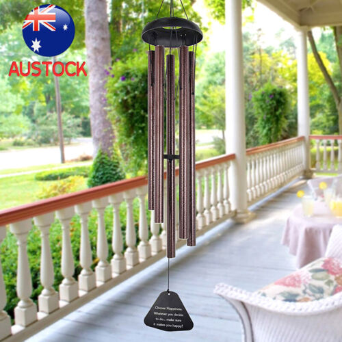 36 inch Wind Chimes Garden Decor Large Deep Tone Hanging Pendant Outdoor Yard  Q - Picture 1 of 9