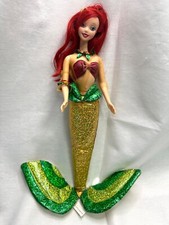 Disney THE LITTLE MERMAID Ariel SEASIDE HOLIDAY MERMAID GOLD TAIL 2001 Rare