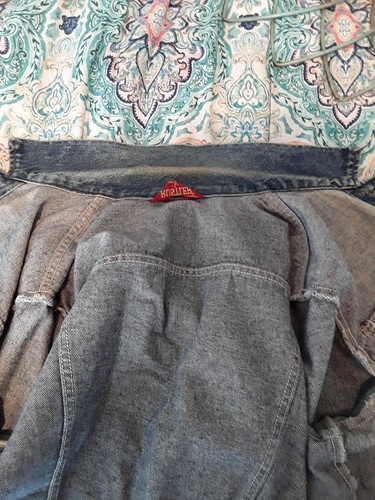 Vintage Rustler Men's Blue Denim Jean Jacket Size Large Made in U.S.A - Picture 6 of 11