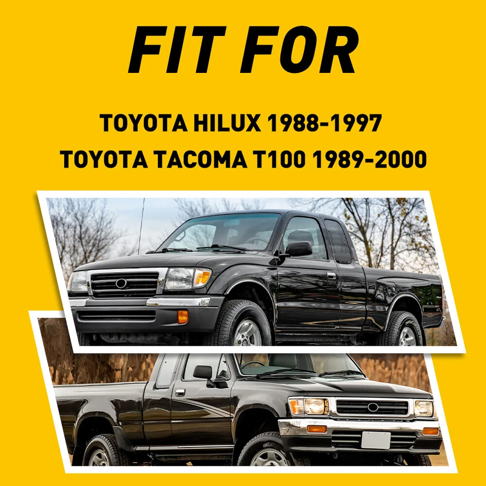 2 peças trava de janela traseira quarto trava para Toyota T100 Tacoma Hilux 1989-2000 - Imagem 4 de 4