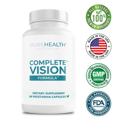 PureHealth Research Complete Vision - Eye Health - Lutein, Zeaxanthin, Vitamin C