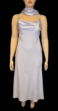 Aspeed Vintage 80s 90s Light Purple Draped Party Prom Dress sz XL