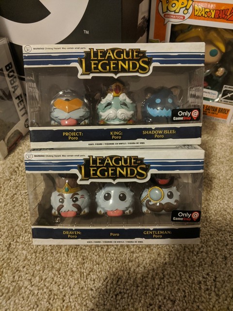 Funko League of Legends Poro 3 Pack Draven Gentleman Gamestop for sale online | eBay