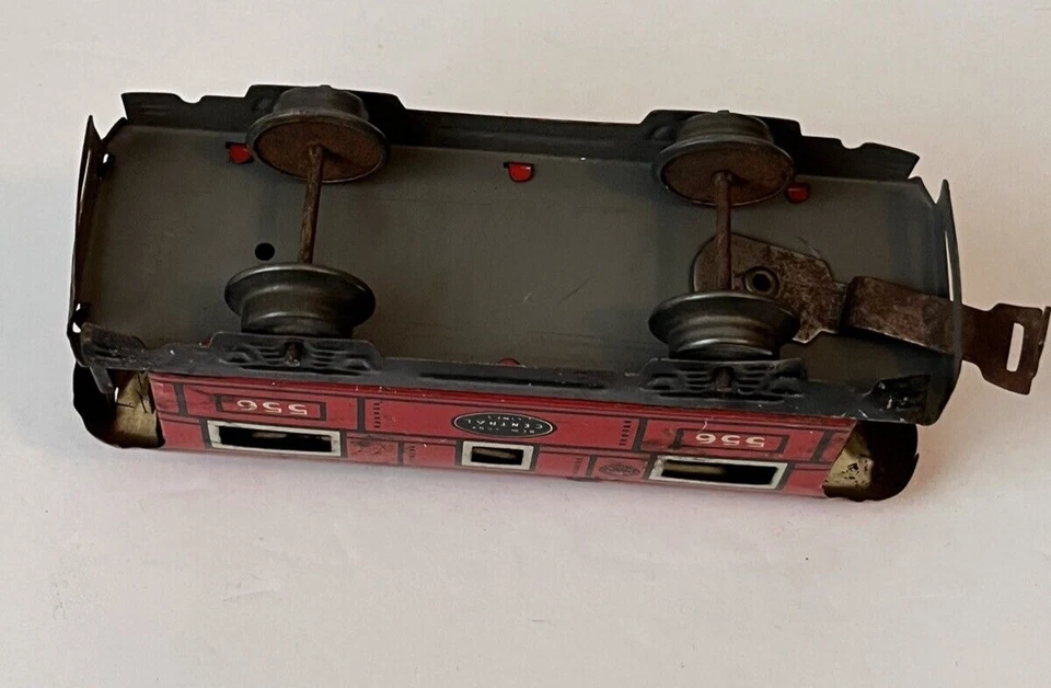 Vintage 1950 Marx Marline Toy Train Car New York Central Lines Caboose #556 - Image 4 of 4