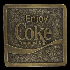 Coca Cola Coke Classic Collectible Soda Pop Gift 1970s NOS Vintage Belt Buckle