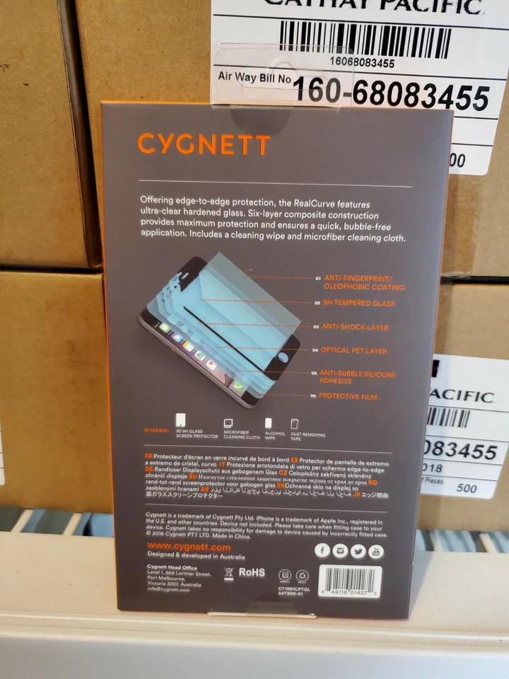 Cygnett Tempered Glass Screen Protector for iPhone 8+/7+/6s+/6+ - 848116014272 - Image 2 of 2