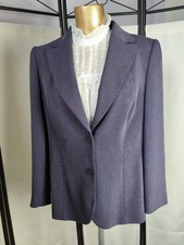 Libra Designer Ladies Plum Jacket Uk 16 Classic Smart Linen