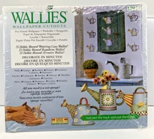 Wallies 12927 Watering Cans Pre-pasted Wallpaper Cutouts, Washable & Strippable